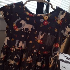 Boutique Horse Knit Twirl Dress